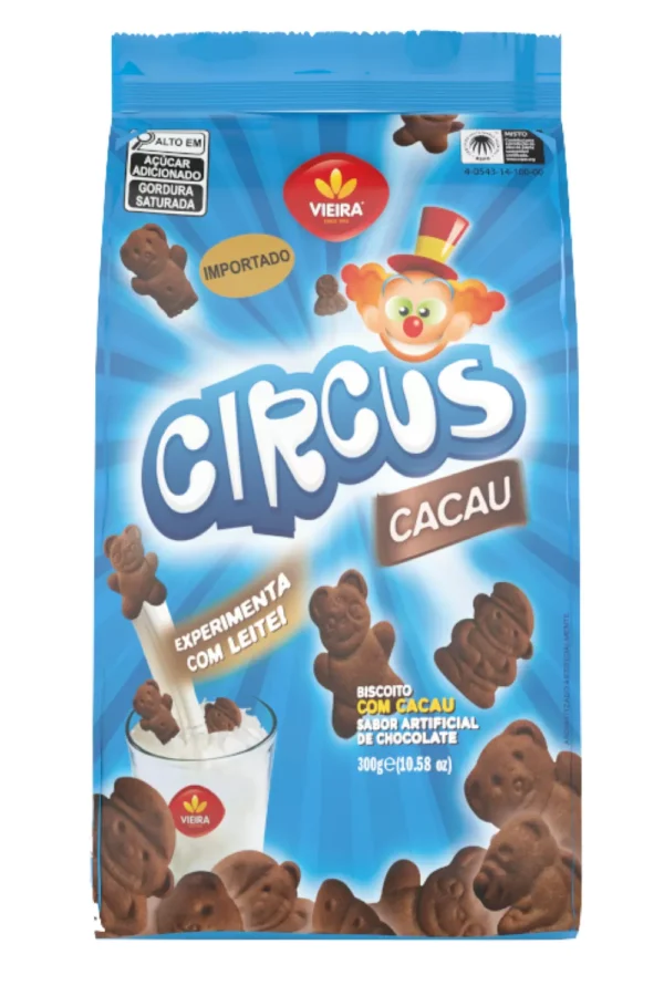 Bolacha Circus Cacau Vieira Castro 300G
